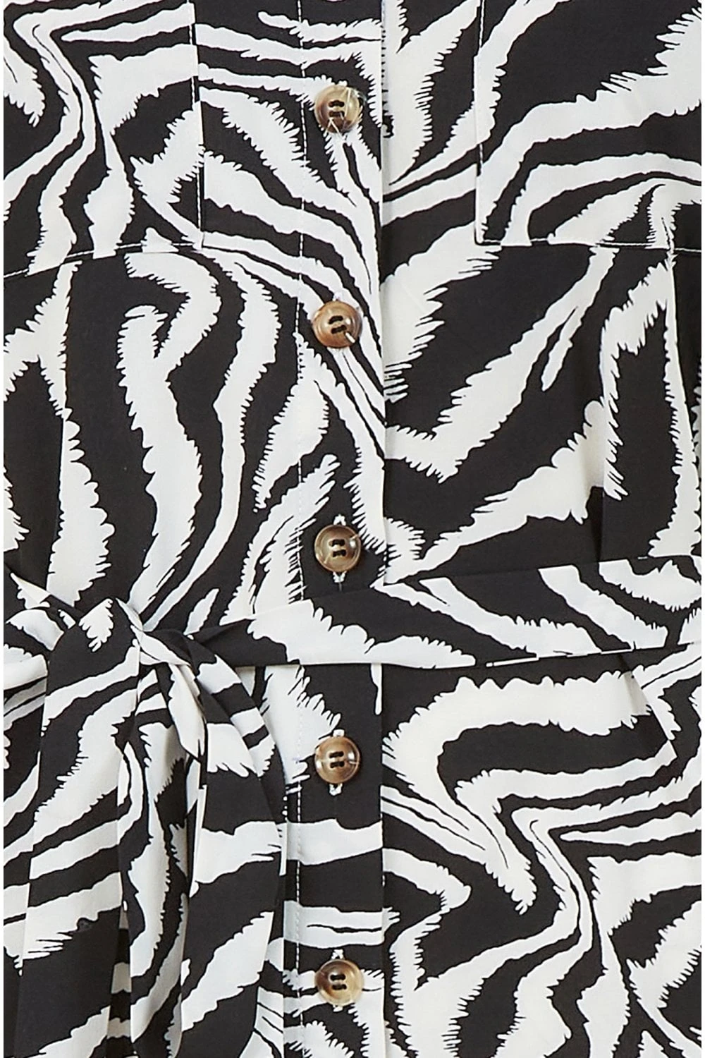 Yumi Zebra Print Shirt Dress 6 Yumi Zebra Print Shirt Dress - Image 6